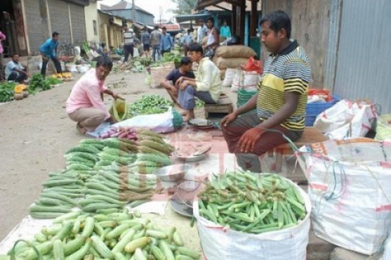 With the collapse of NH44 (8), vegetable vendors hiked the price of vegetables in market